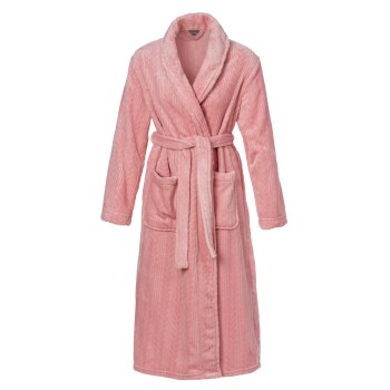 Se Trofé Trofe Braid Fleece Robe Rosa polyester Large Dame ved Timarco