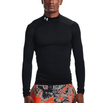 Under Armour ColdGear Compression Mock Sort polyester Medium Herre