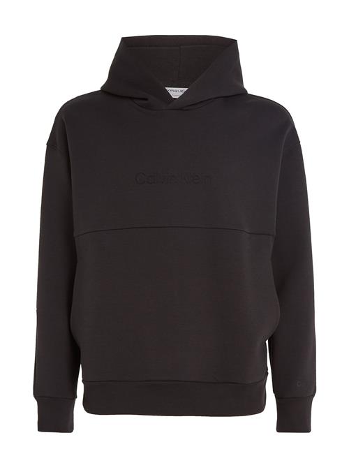 Se Calvin Klein Comfort Debossed Logo Hoodie Calvin Klein Black ved Booztlet