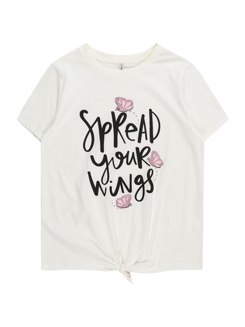 KIDS ONLY Bluser & t-shirts 'JODIE'  pink / lyserød / sort / hvid