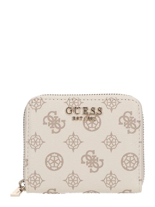 GUESS Tegnebog 'Laurel'  creme / mørkebeige