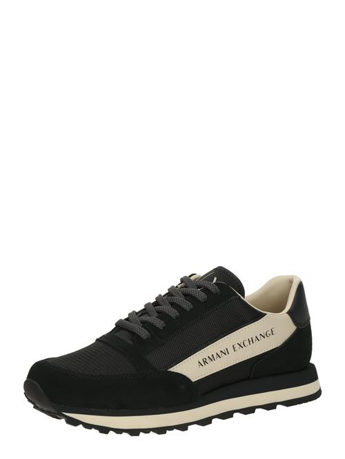 ARMANI EXCHANGE Sneaker low  elfenben / sort