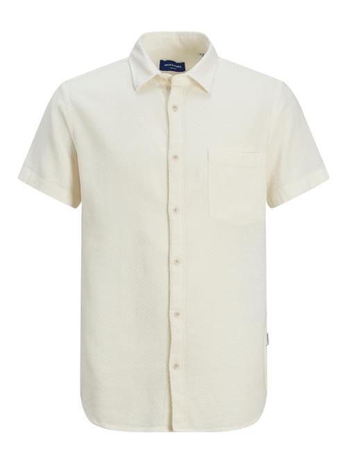 JACK & JONES Skjorte 'Tampa Dobby'  uldhvid