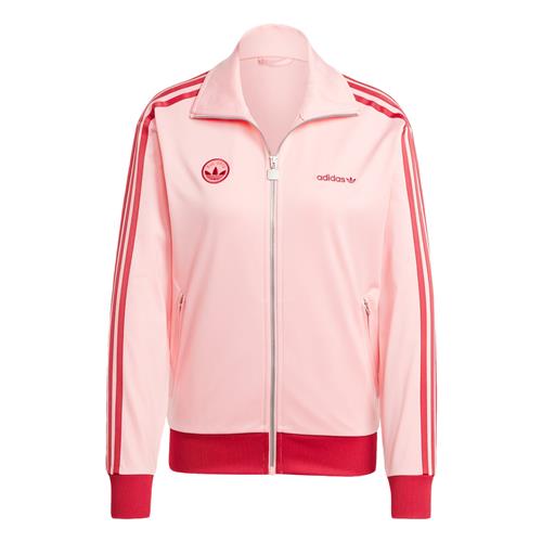 Se ADIDAS ORIGINALS Sweatjakke 'Firebird'  lys pink / rød ved About You