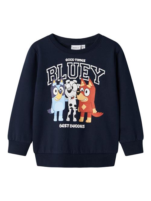 Se NAME IT Sweatshirt 'Bluey'  navy / blandingsfarvet ved About You