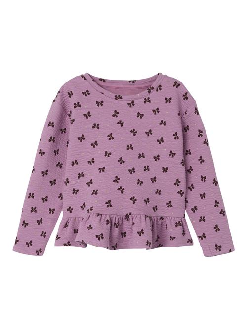 NAME IT Bluse  mørkelilla / pink