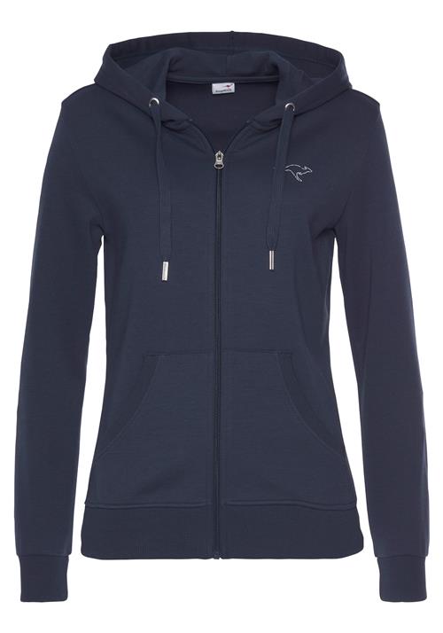 Se KangaROOS Sweatjakke  navy / hvid ved About You