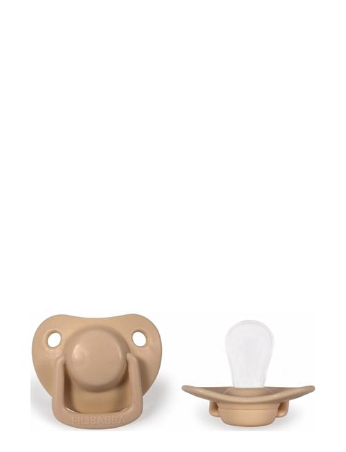 2-Pack Pacifiers - Doeskin 0-6 Months Filibabba Beige