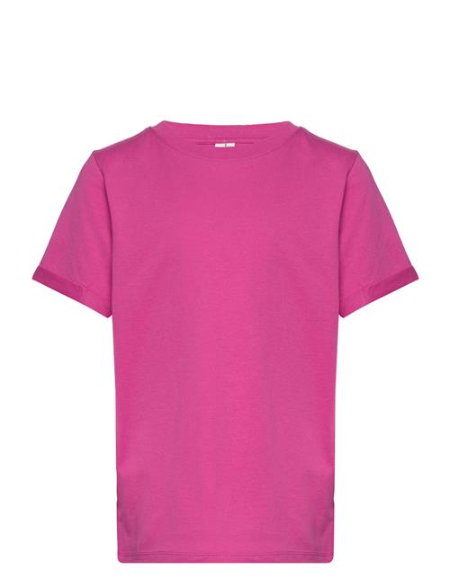 Little Pieces Pkria Ss Fold Up Solid Tee Tw Bc Noos Little Pieces Pink