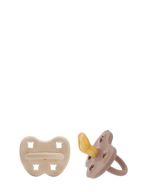 Hevea Pacifier 3-36 Months Orthodontic, 2 Pack HEVEA Beige