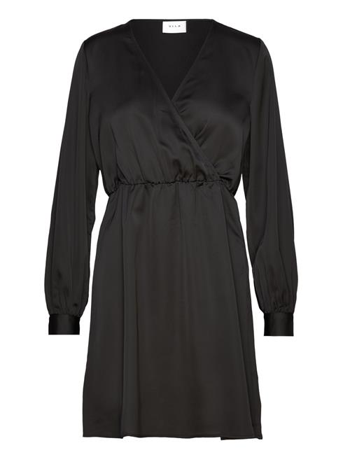 Vila Viellette Wrap L/S Dress/Su- Noos Vila Black