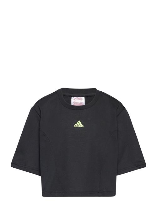 adidas Sportswear Jg D Crop T Adidas Sportswear Black