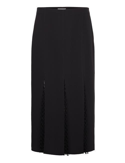 Calvin Klein Net Layered Insert Midi Skirt Calvin Klein Black