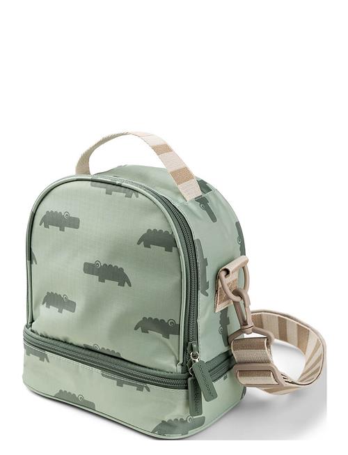 Se Done by Deer Kids Insulated Lunch Bag Croco Green D By Deer Green ved Booztlet