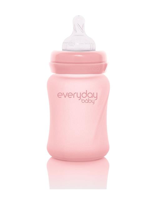 Everyday Baby Glass Baby Bottle Healthy + Rose Pink 150Ml Everyday Baby Pink