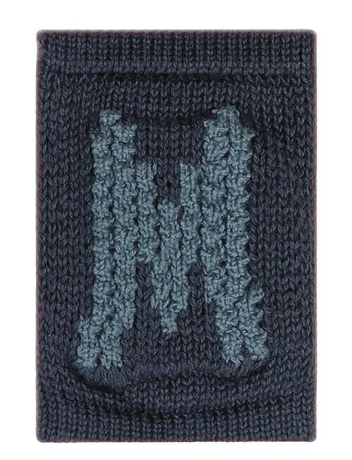 Knitted Letter M, Blue Smallstuff Blue