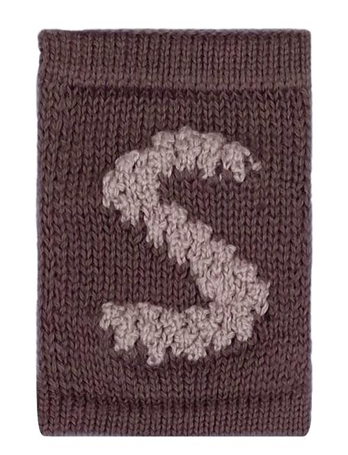 Knitted Letter S, Nature Smallstuff Brown