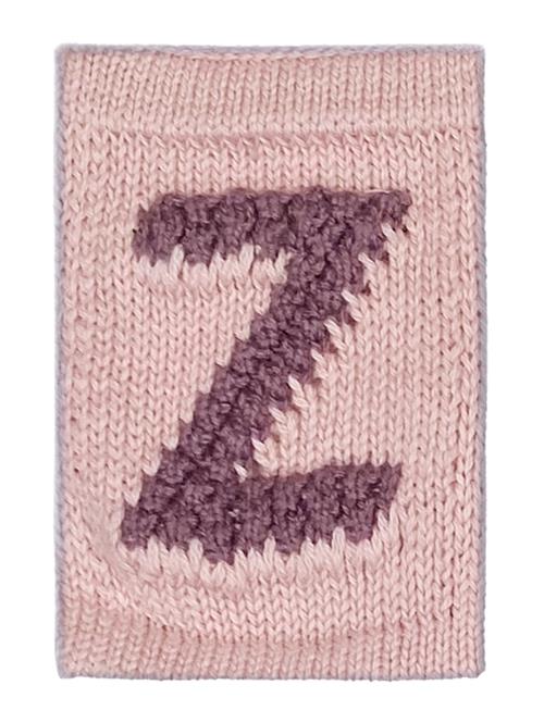 Knitted Letter Z, Rose Smallstuff Pink