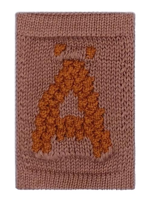 Knitted Letter Ä, Rose Smallstuff Beige