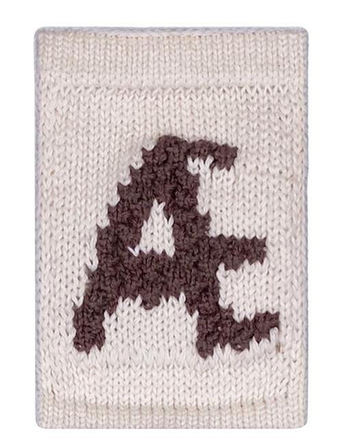 Knitted Letter Æ, Nature Smallstuff Cream