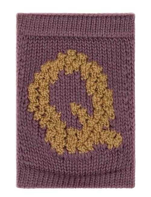 Knitted Letter Q, Rose Smallstuff Purple