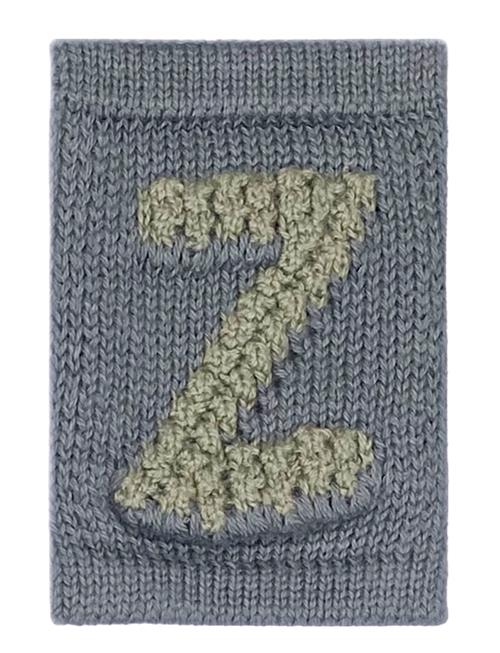 Knitted Letter Z, Blue Smallstuff Blue