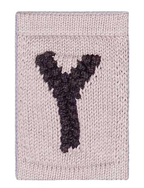 Knitted Letter Y, Nature Smallstuff Cream