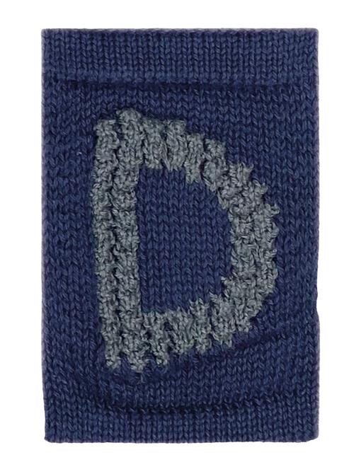 Smallstuff Knitted Letter D, Blue Smallstuff Blue