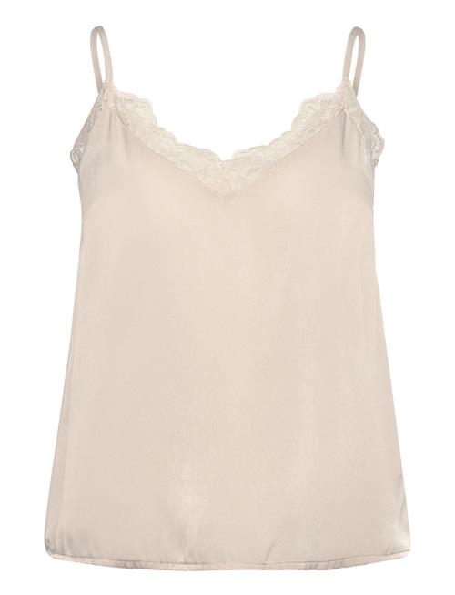 ONLY Onlfri Sl Lace Singlet Wvn ONLY Beige