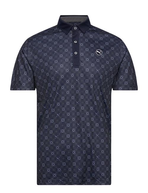 Se PUMA Golf Pure Monogram Polo PUMA Golf Navy ved Booztlet