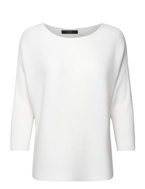 Se Vero Moda Vmnora 3/4 Boatneck Blouse Noos Vero Moda White ved Booztlet