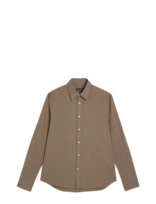 J. Lindeberg Light Flannel Slim Shirt J. Lindeberg Brown