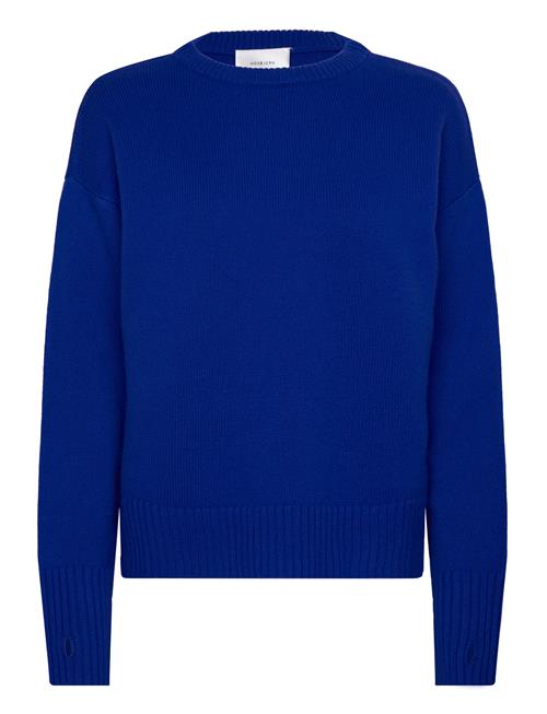 Hosbjerg Landi Hilda Wool O-Neck Knit Hosbjerg Blue