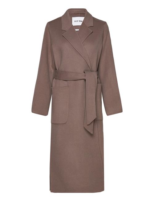 Belted Double Face Coat IVY OAK Brown