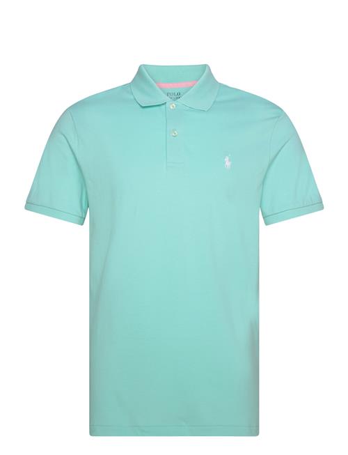 Se Ralph Lauren Golf Tailored Fit Performance Mesh Polo Shirt Ralph Lauren Golf Blue ved Booztlet