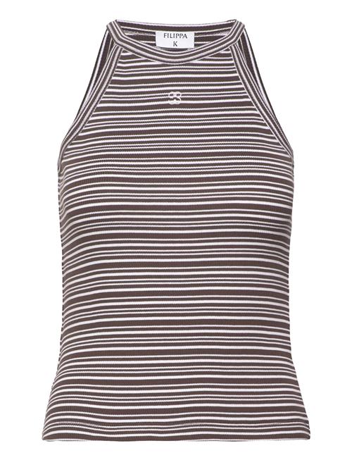 Se Filippa K Striped Tank Filippa K Brown ved Booztlet