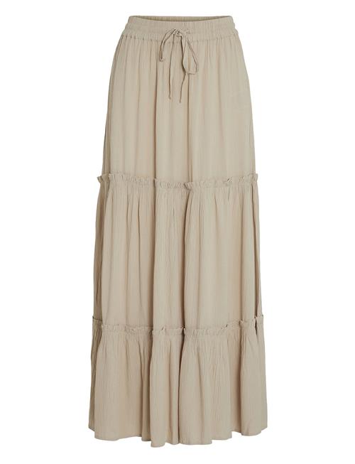 Vila Vimesa Hw Long Skirt/Su/Ft/Ka Vila Beige