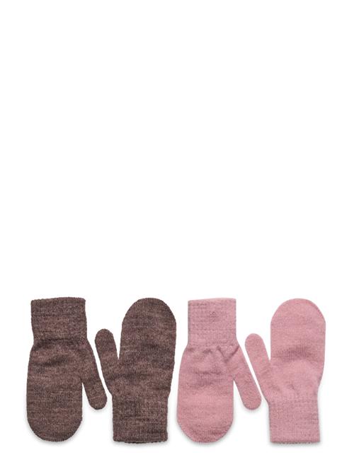 Melton Comfy Mittens 2-Pack Melton Pink