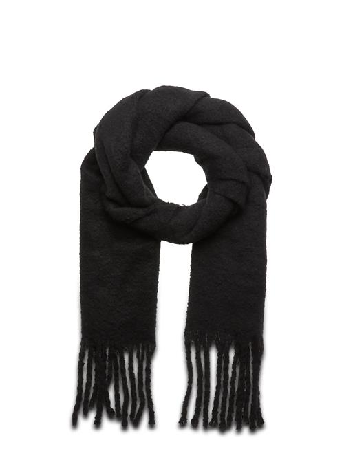 Lindex Scarf Big Fringe Solid Lindex Black