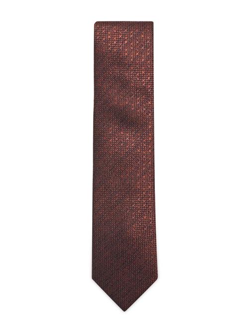 Lindbergh Black Structured Linen Blend Tie 7 Cm Lindbergh Black Brown