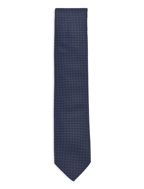 Se Lindbergh Black Polyester Tie W?. Pattern 7 Cm Lindbergh Black Navy ved Booztlet