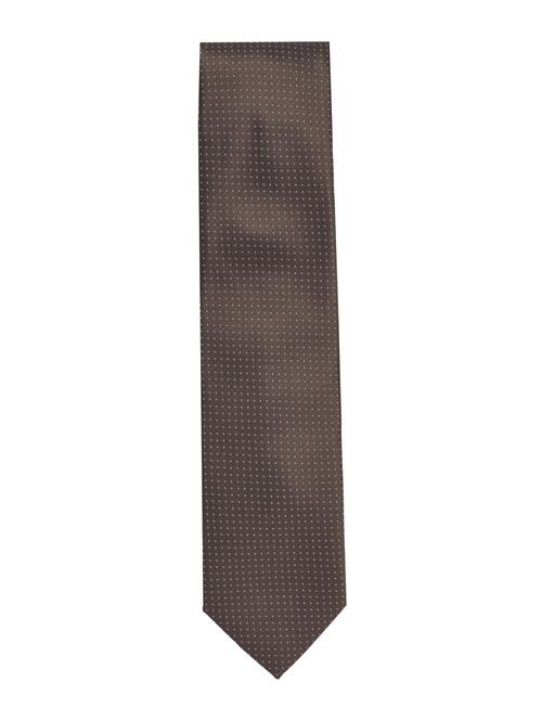 Lindbergh Black Polyester Tie With Dots 7 Cm Lindbergh Black Khaki