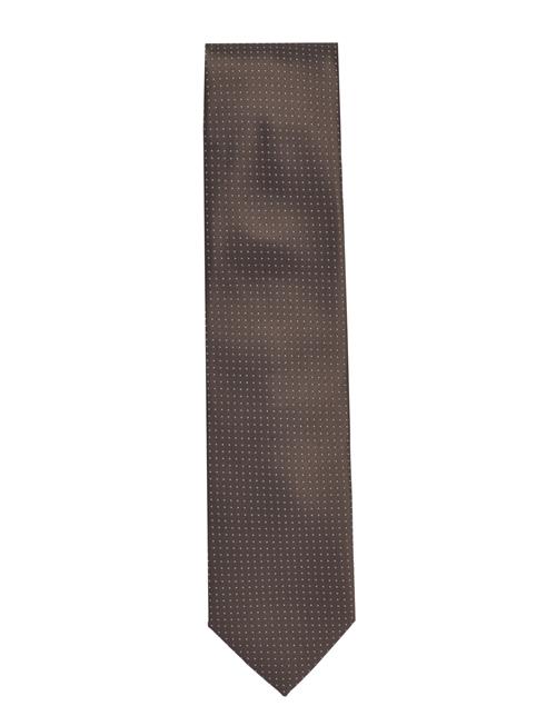 Polyester Tie With Dots 7 Cmpolyester Tie With Dots 7 Cm Lindbergh Black Khaki