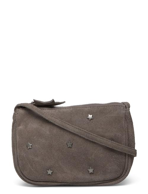 Leather Bag With Star Studs Mango Brown