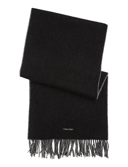 Calvin Klein Fringes Two T S Scarf 40X200 Calvin Klein Black