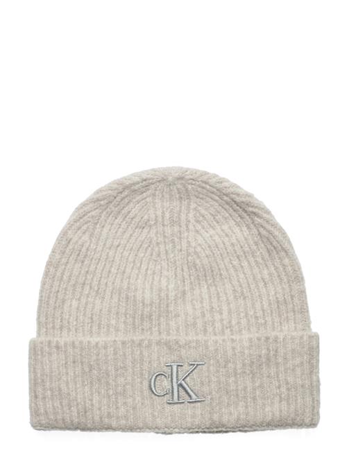 Calvin Klein Thick Embroidery Beanie Calvin Klein Cream