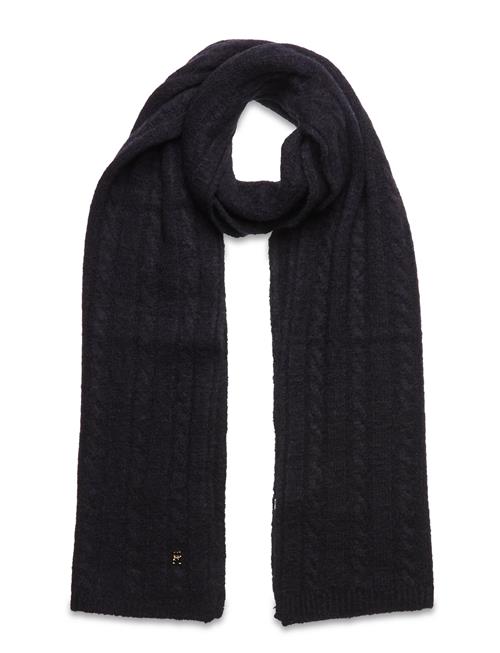 Th Timeless Scarf Cable Tommy Hilfiger Black