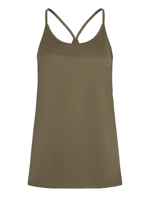 Women Sports Strap Top ZEBDIA Khaki