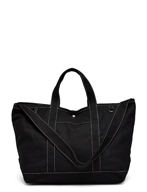 Large Tote Recycled Canvas Nunoo Black