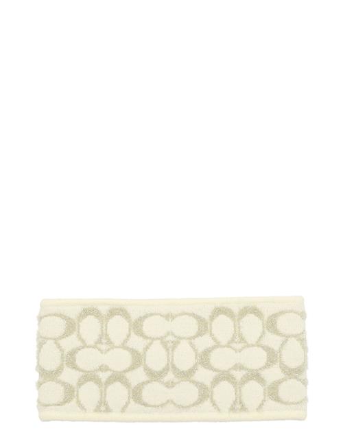 Coach Accessories Signature C Metallic Headband Coach Accessories Cream